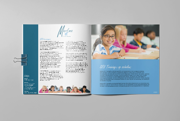 Binnenwerk folder SEV training